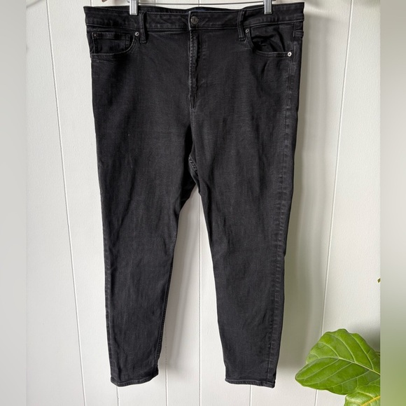 GAP Black High Rise Universal Jeggings Size 20 - Picture 1 of 4